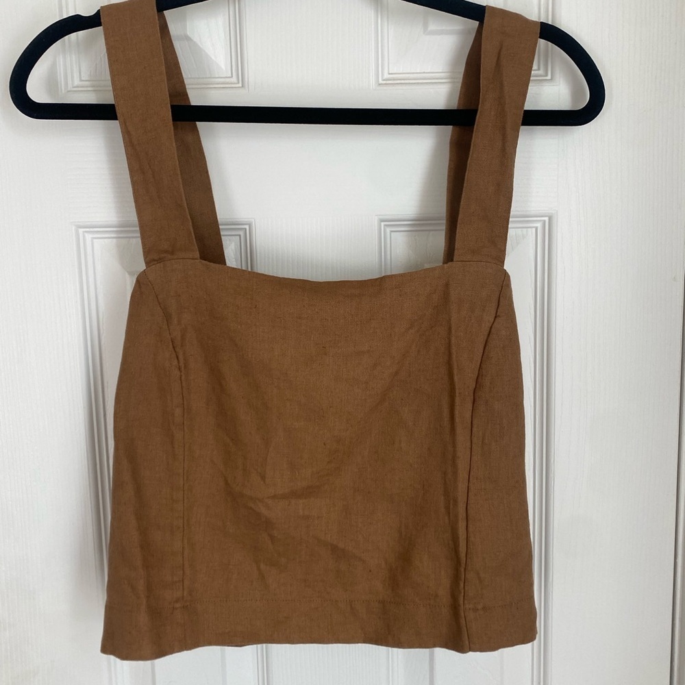 Lunya Tan Crop Top